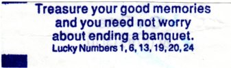 Treasure your good memories and you need not worry about ending a banquet