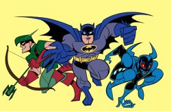 Green Arrow, Batman, Blue Beetle from The Brave and the Bold